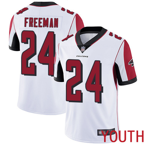 Atlanta Falcons Limited White Youth Devonta Freeman Road Jersey NFL Football #24 Vapor Untouchable->atlanta falcons->NFL Jersey